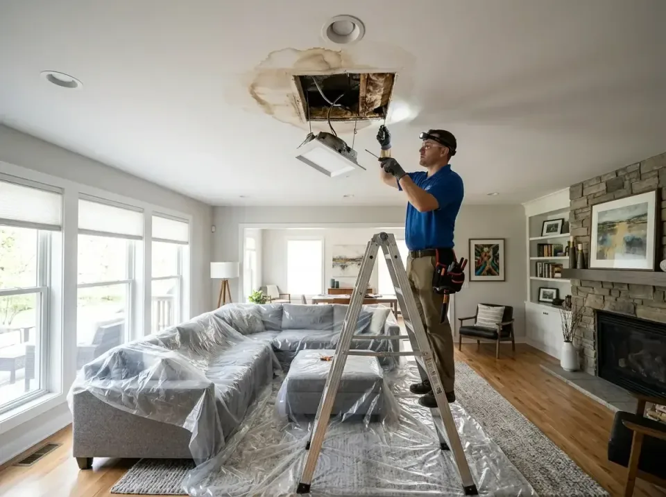 ceiling-water-damage-near-rece-009 — frequently asked questions, Emergency 24 Hour Ceiling Water Damage Repair in Dallas