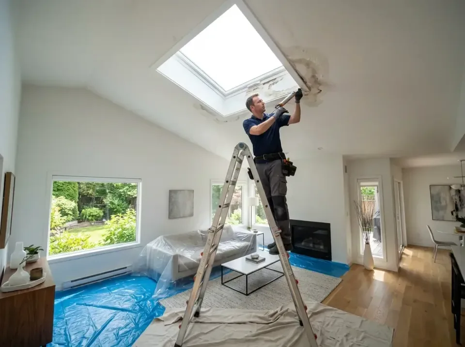 ceiling-water-stain-near-skyli-008 — trusted local provider team, Emergency 24 Hour Ceiling Water Damage Repair in Dallas